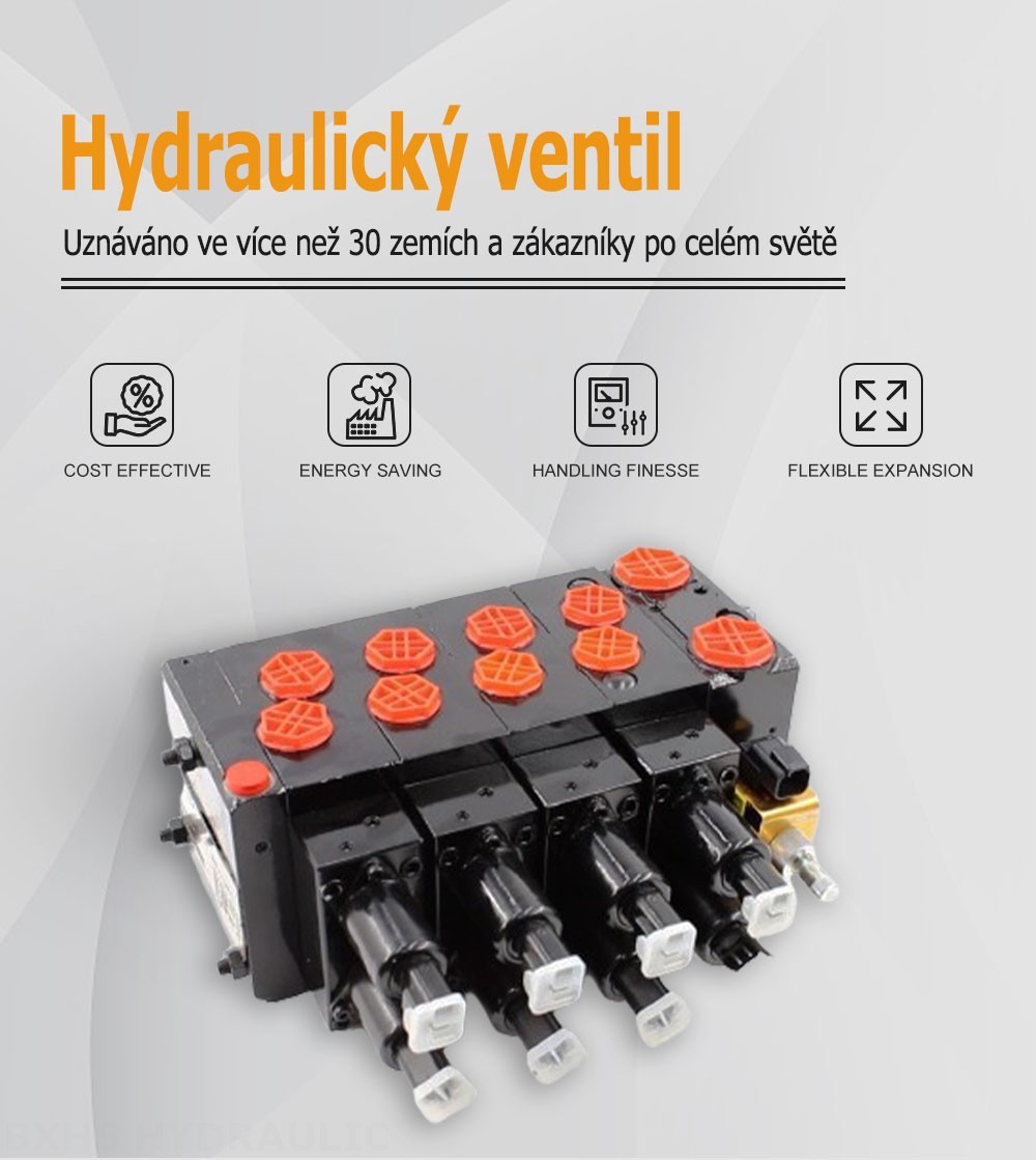 HSDVG32 Elektrický proporcionální a ruční Šoupátko 5 Proporcionální regulační ventil